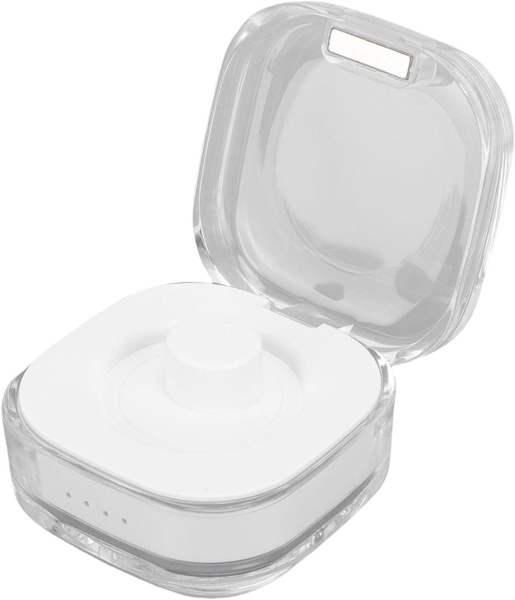 Oplaadbox Slimme Ring - Magnetische Lader - Onderweg Opladen - Hoge Batterijcapaciteit - 200mAh - Wit
