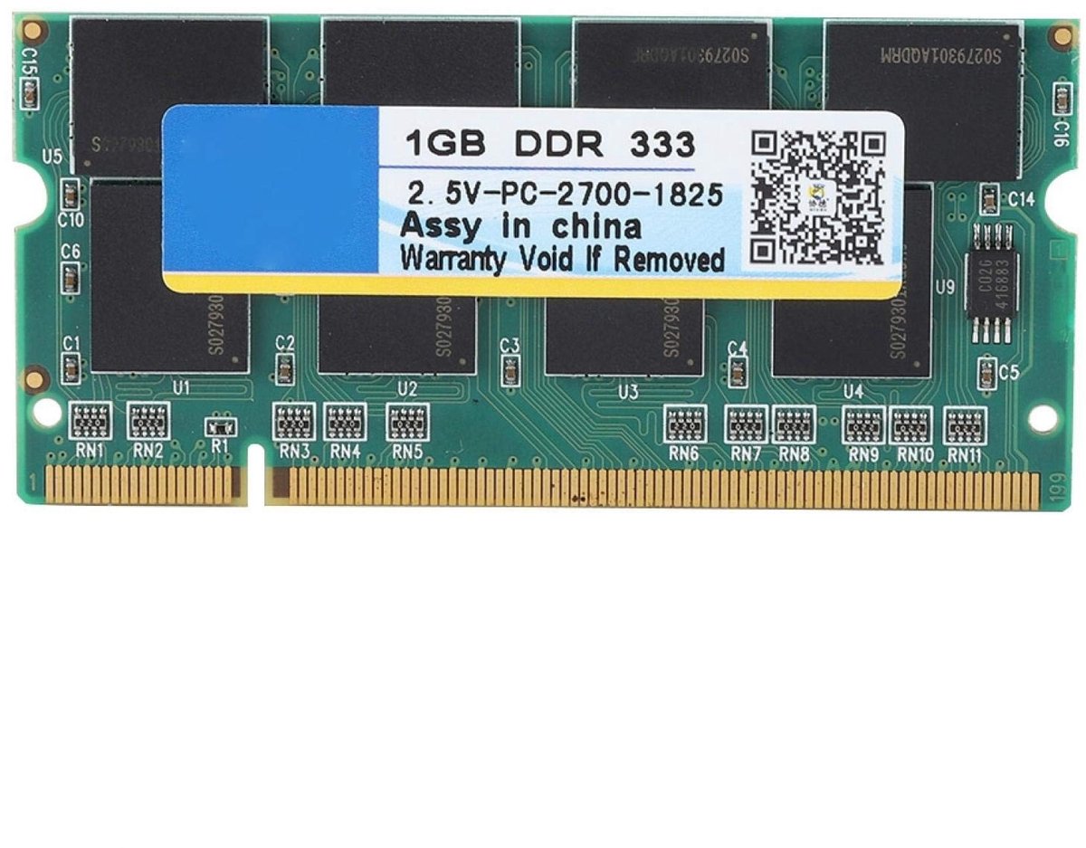 Dailygoods- Laptop Geheugen 1G - DDR Geheugenfrequentie 333 MHz - Volledig Compatibel voor Intel - Notebook - PC-2700 - 200pin