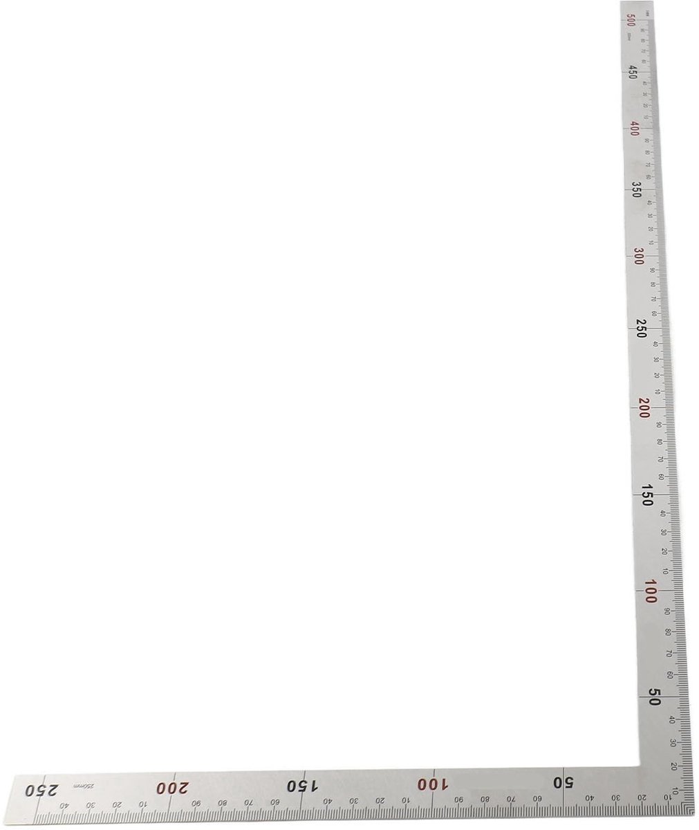 Dailygoods- Hoekmeter Hoogwaardige Roestvrij Stalen Dubbele Schaal - Winkelhaak - Gradenboog - Ergonomisch Ontwerp - Praktisch Houtbewerkingsgereedschap - Makkelijk Afleesbaar