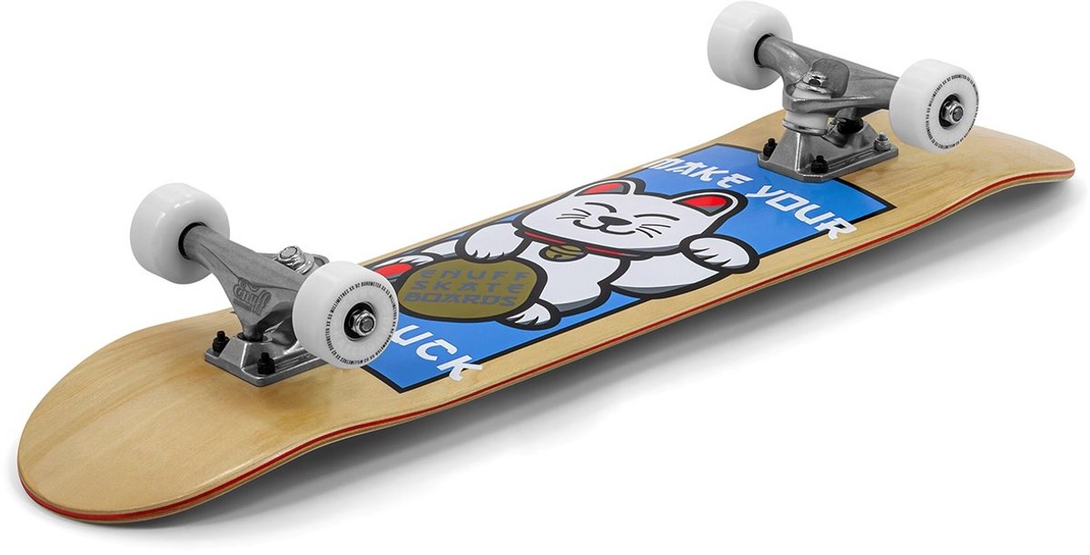 Enuff Lucky Cat Mini Compleet Skateboard Natural 7.25” Nature