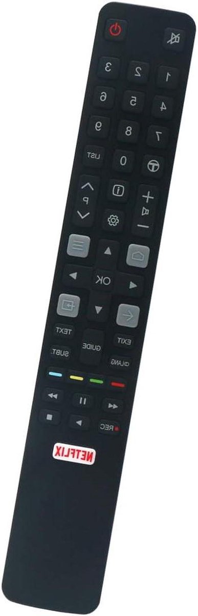 Afstandsbediening TV - Universele Controller - Televisie Bediening - Directe Koppeling - 10 Meter Bereik - Zwart