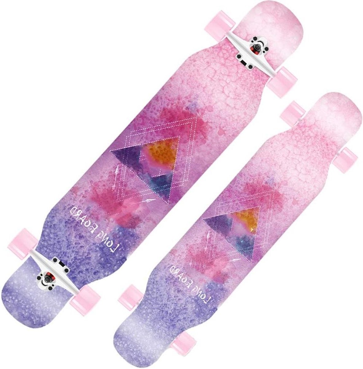 Compleet Skateboard Cruiser Longboard Straat Skaten 8 Lagen Esdoorn 42 Inch Kleurrijk