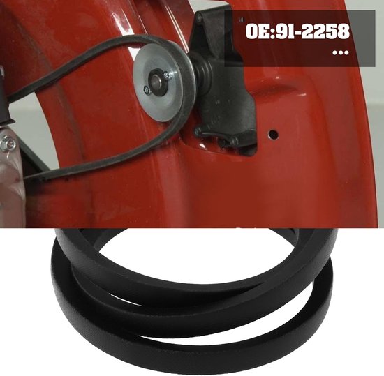 Dailygoods- Grasmaaier V-riem Vervanging 91-2258 - Compatibel met Toro - Rubber - Lengte 89 cm - Breedte 0,95 cm - Zwart — afbeelding 4