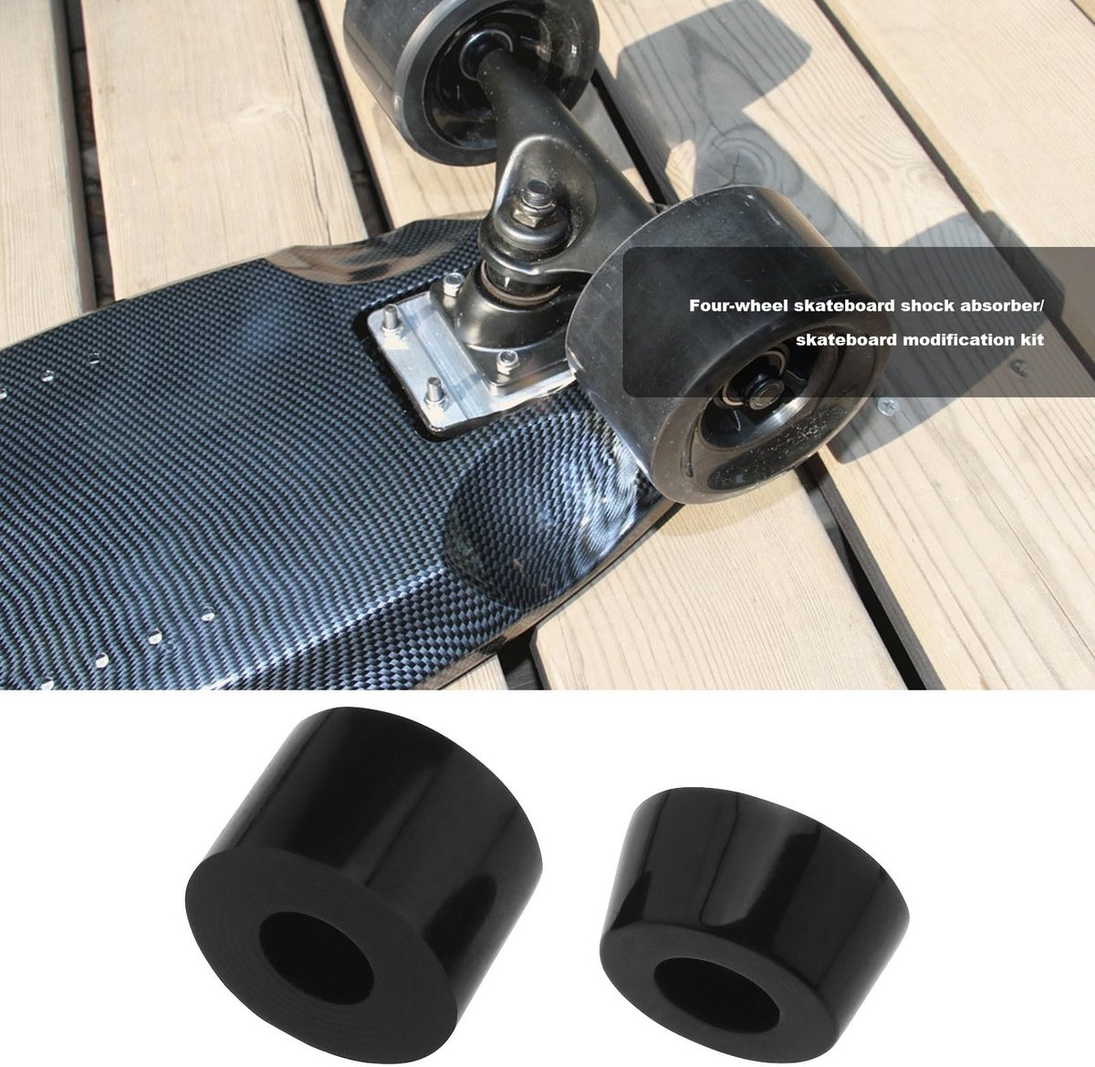 Dailygoods- Bushings Set van 10 - Schokbestendige Rubber Bussen - Skateboard/Longboard - Duurzaam PU - Lichtgewicht - Hoge Elasticiteit - Skateboard Onderdelen