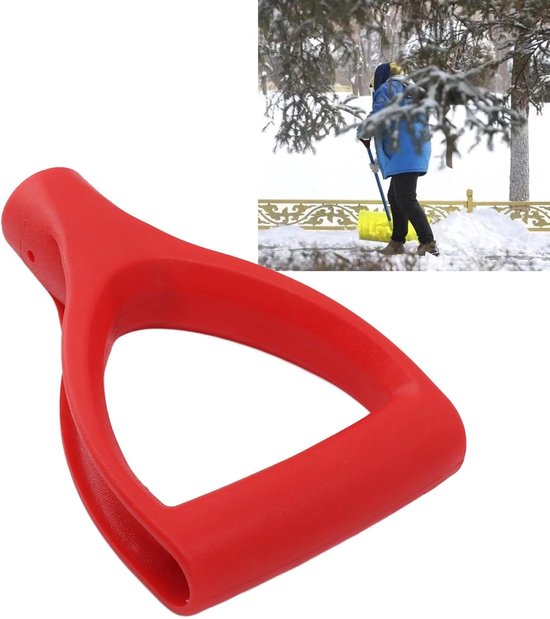 Schop D Grip Handvat Binnendiameter 32mm PVC Spade Sneeuwschuiver - Vervanging Handvat - Tuin Accessoires - Spade Sneeuw Scoop - Graven Harken Tool (Rood) . van Ranseyer — afbeelding 5