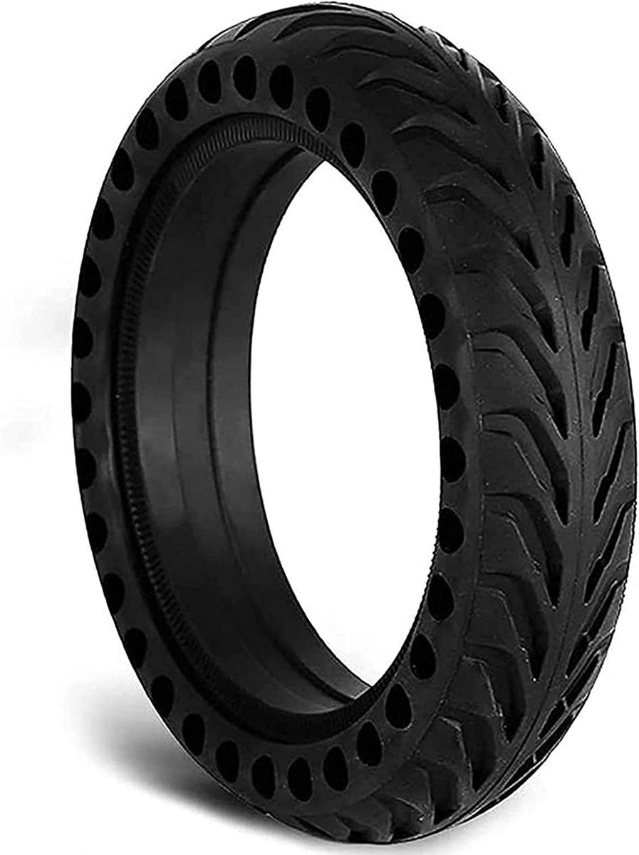 Scooterband Massief - Tubeless Band Anti-lek Band - Veilig Rijden - Honingraat Structuur - 8.5 Inch - Zwart
