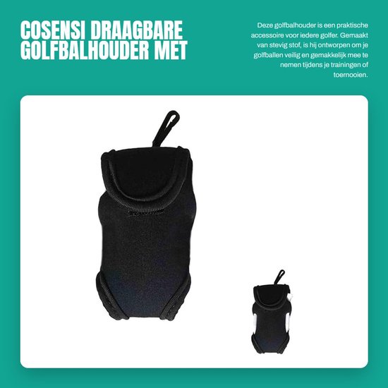 Cosensi - Draagbare Golfbalhouder met Riemclip van Cosensi — afbeelding 4
