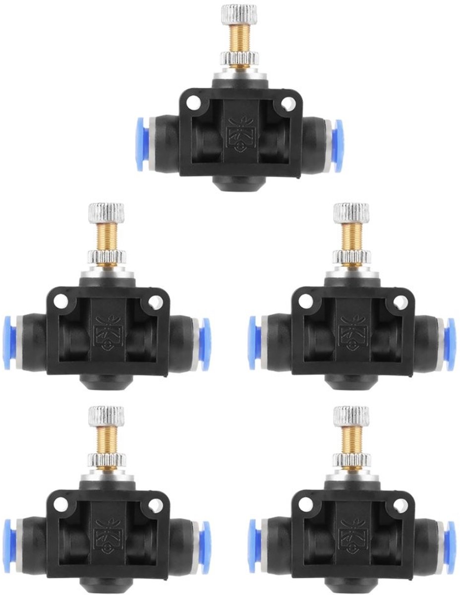 Dailygoods- Pneumatiekventiel 5 Stuks - Luchtventilator - Snelle Koppeling - Eenvoudige Installatie - Schokbestendig - Lange Levensduur - Luchtventiel