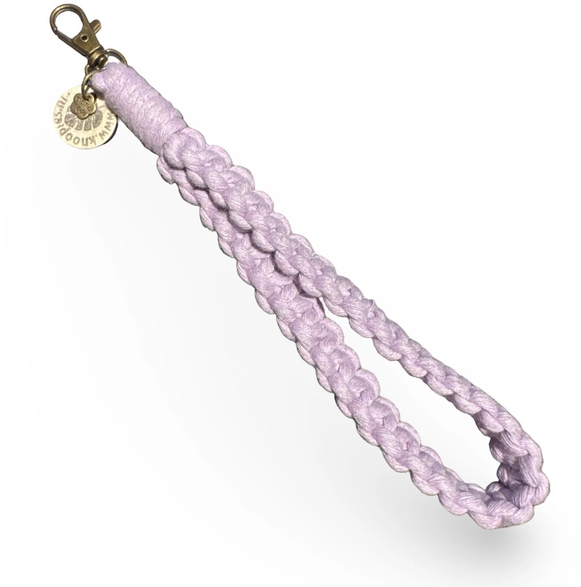 Macramé Pols Keycord - Squared - Lila - Katoenkoord - Prijs per Stuk - Inclusief Verzendkosten