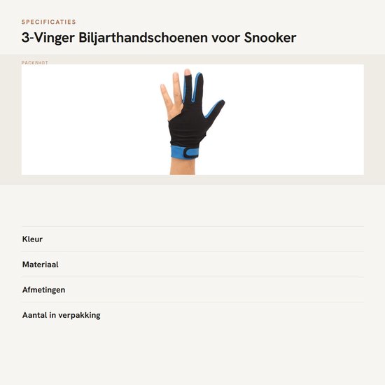 Dailygoods- Biljarthandschoenen 3 Vingers - Biljarthandschoen Linkshandige - Biljarthandschoen Rechtshandige - Snooker - Pool - Voor Volwassenen - Cue Handschoenen van Dailygoods — afbeelding 3