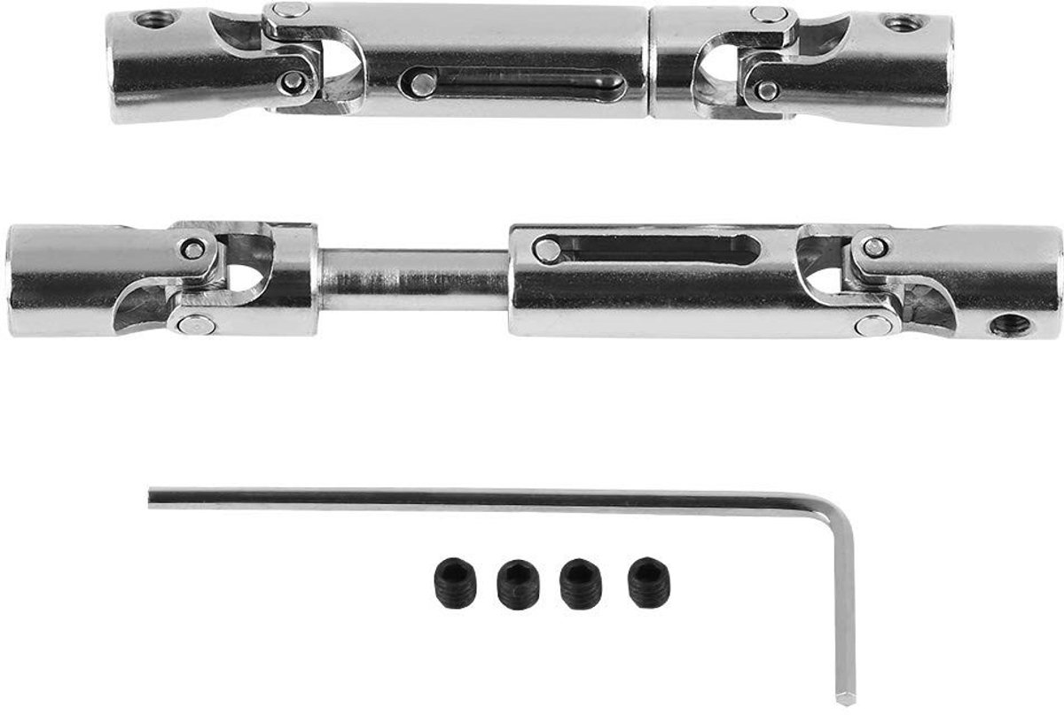 Dailygoods- Aandrijfas Metalen Upgrade - Geschikt voor WPL B-14/B-24/B-16 - 1/16 Schaal RC Truck - Duurzaam Materiaal - Eenvoudige Installatie