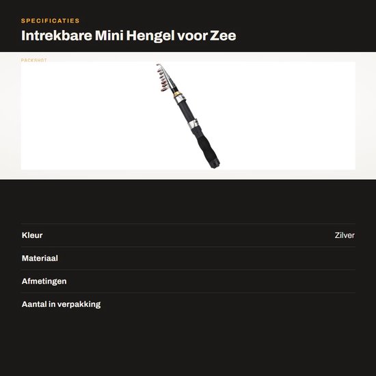 NTH products- Hengel Intrekbaar 1.9M - Roestvrij Staal - Draagbaar - Antislip Handgreep - Voor Zee/Zoutwater en Zoetwater Vissen - Stevig en Duurzaam - Visstok van Nth Products — afbeelding 2