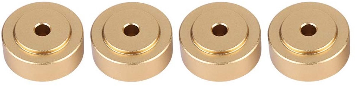 Dailygoods- Schokdemper Hoogwaardige Aluminium - Versterker Voeten - Antislip Pads - Universele Isolatie - Duurzaam - Verhoogt Geluidskwaliteit - Versterkerpoot