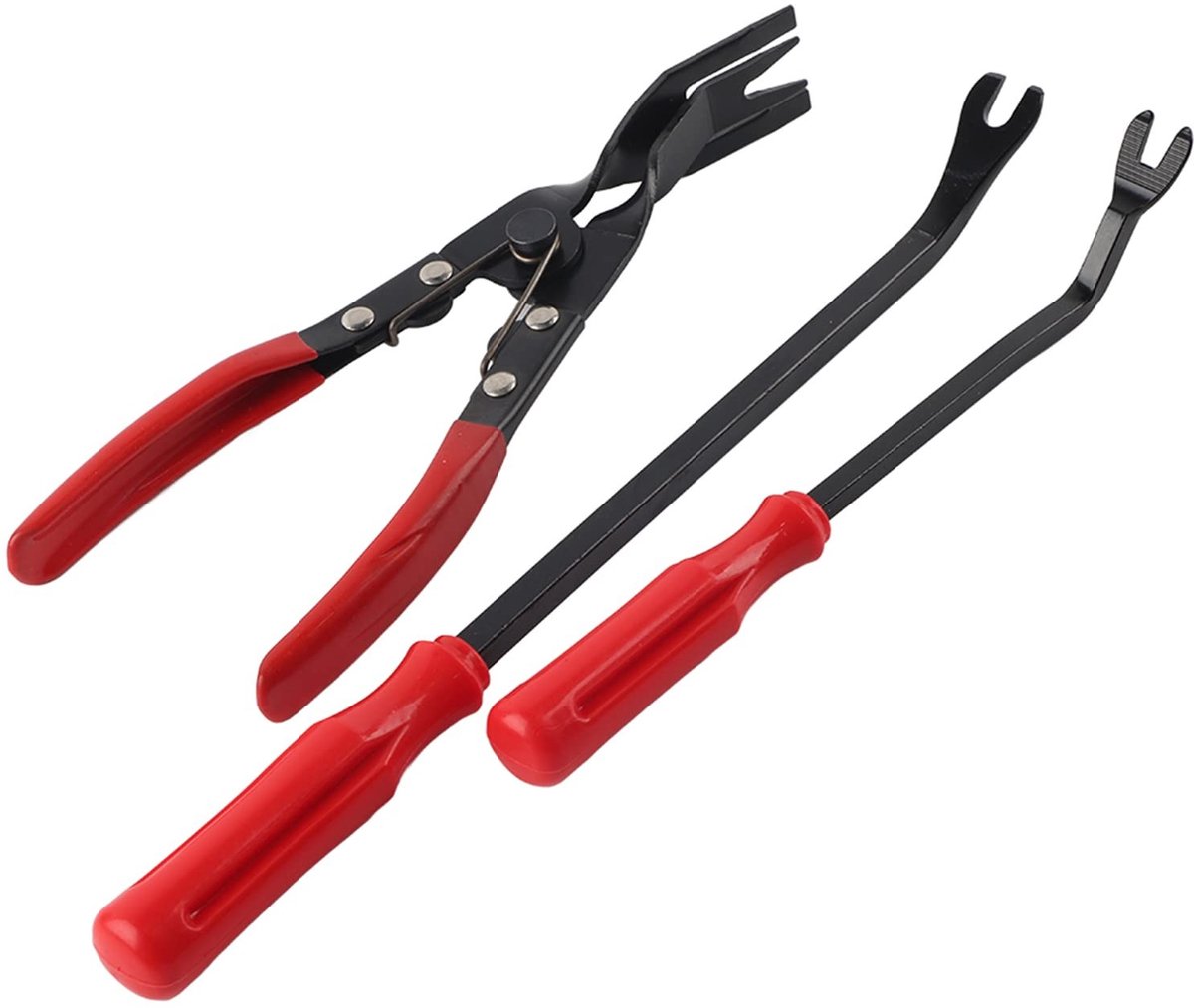 Dailygoods- Portierbekleding Tang - Clip Tang Set - Paneel Trim Verwijder Tool - 3 Stuks Klinknagels Clips - Fastener Verwijderaar - Hoogwaardige Constructie - Bekledingstang