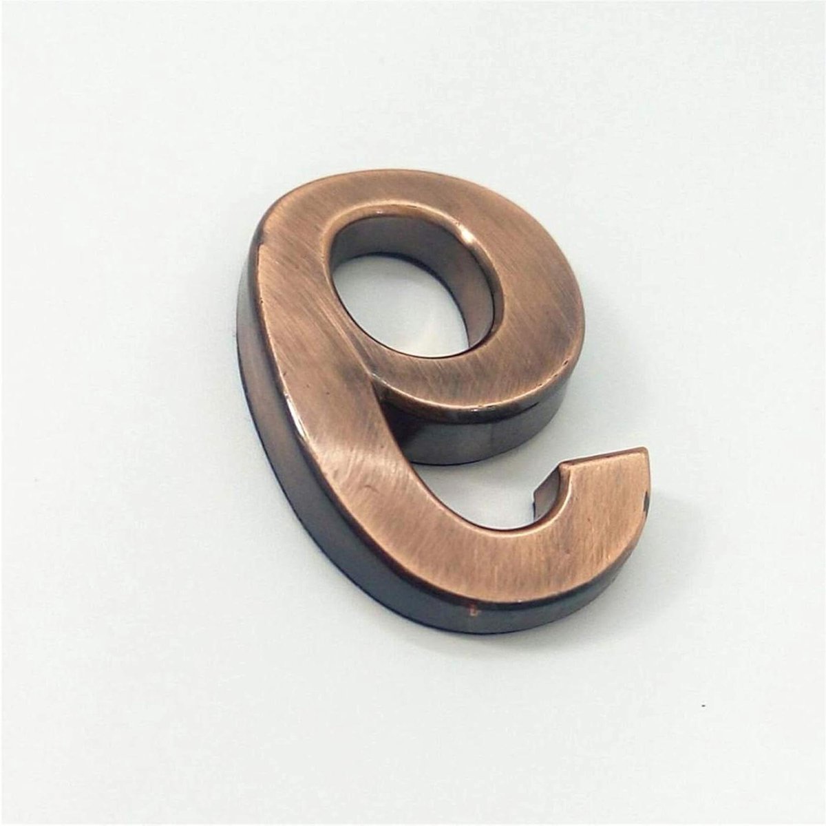 Huisnummer Bord - Adres Sticker - Huis Markeren - Moderne Lettertype - 10cm Hoog - Brons