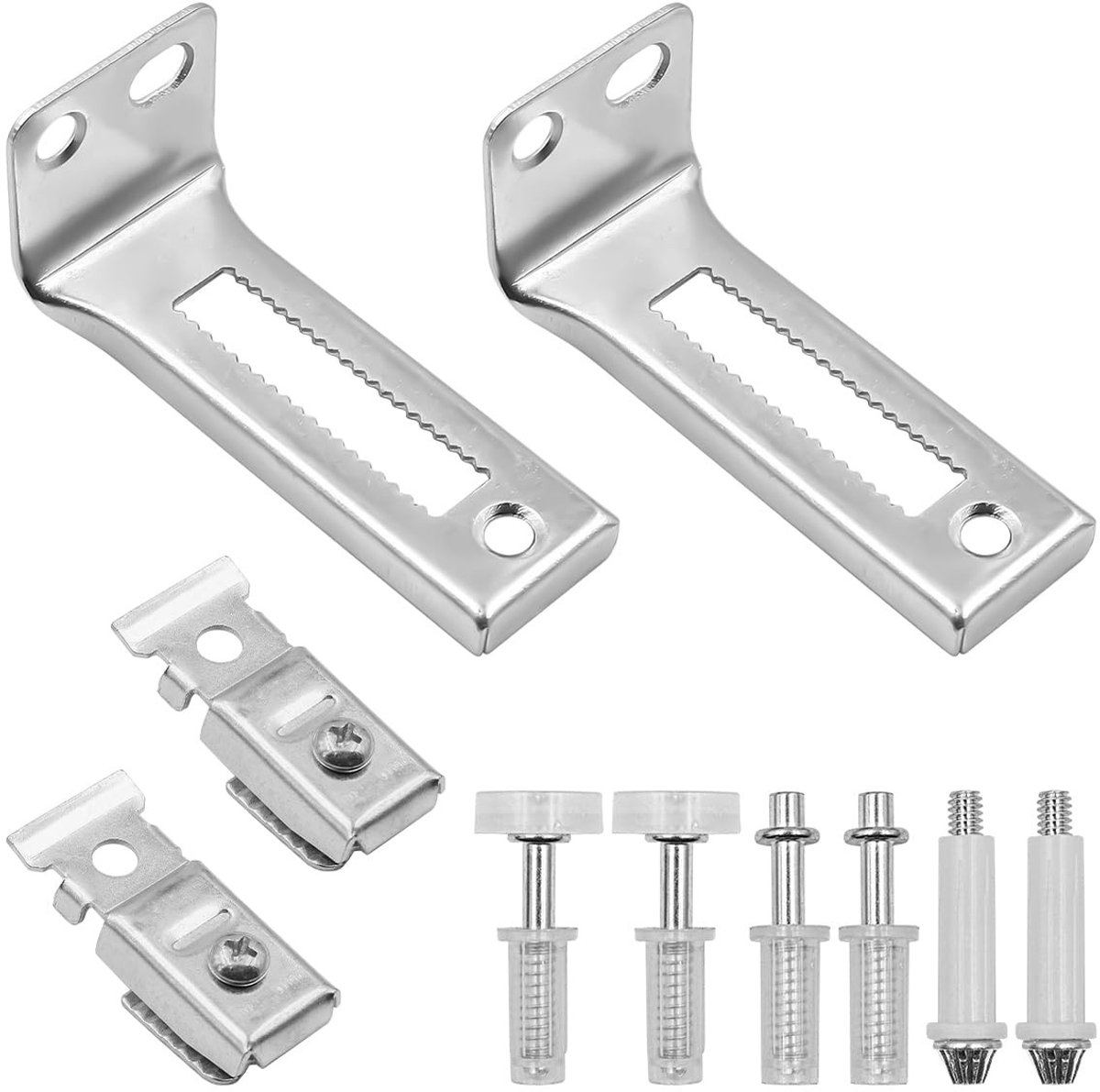 Dailygoods- Deurreparatiekit Roestvrij Staal - Bi-Fold Deur Hardware - Schuifdeur Reparatie - Kastdeur Reparatie - Vouwdeur Accessoires - Inclusief 2 Pivots - Deurenhardware
