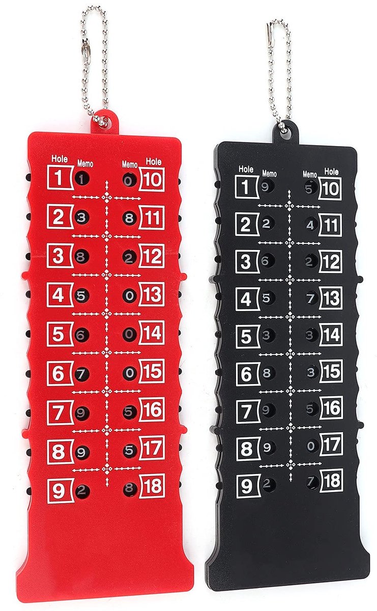 Dailygoods- Golf Score Teller Nauwkeurig - 2 Stuks - Compact/Draagbaar - Training/Competitie - Accessoire - Lichtgewicht - Golf Scorebord