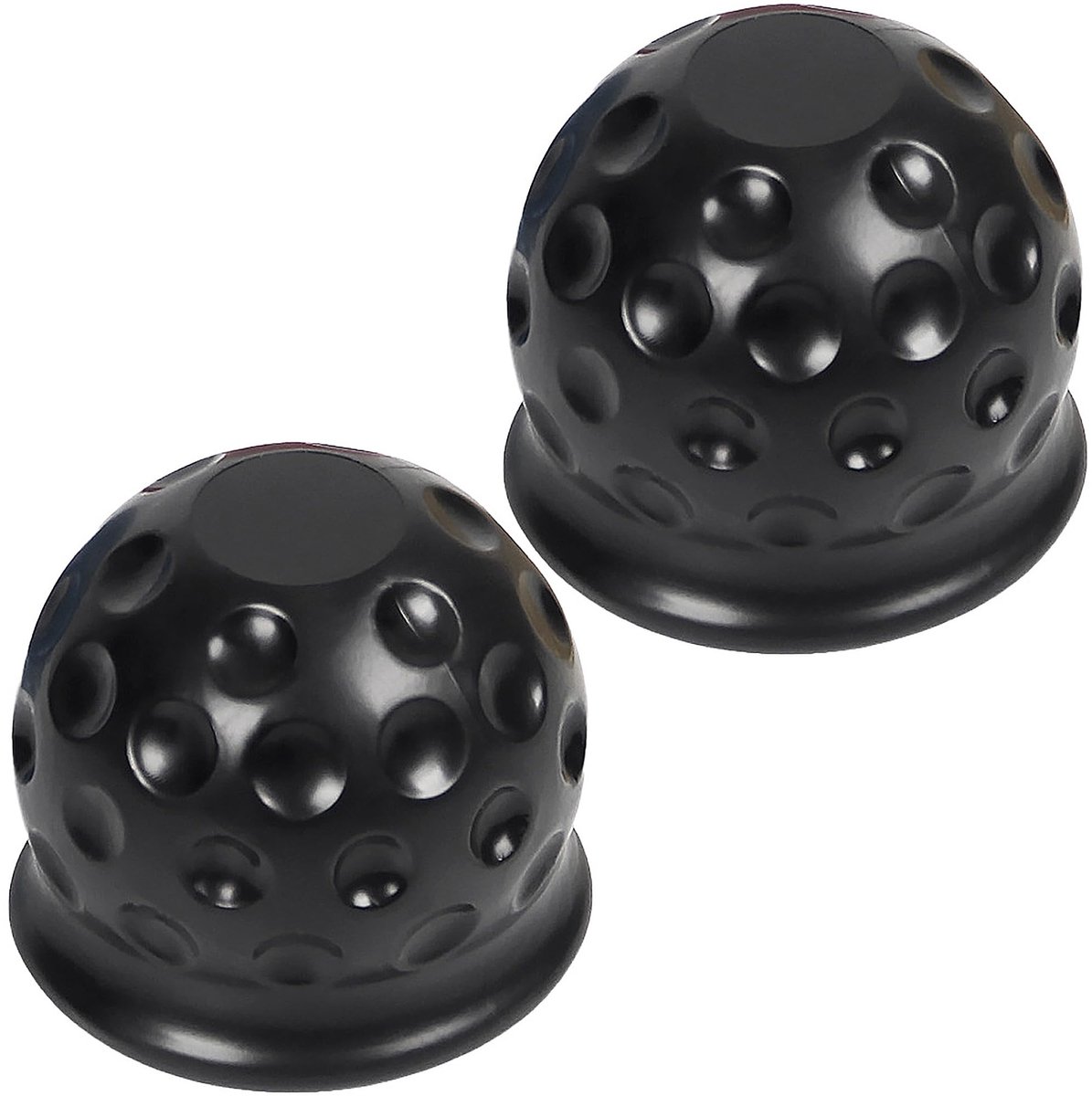 Dailygoods- Afdekkap Set - 2 Stuks - Trekhaak Beschermkap - Rubberen Stop - Zwart - Slijtvast en Stofdicht - Trekhaakbeschermkap