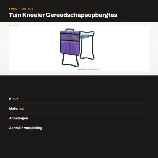 Dailygoods- Tuingereedschapstas Grote Capaciteit - Opbergtas voor Gereedschap - Draagbaar - Slijtvaste Stof - 600D Oxford - Meerdere Vakken van Dailygoods — afbeelding 4