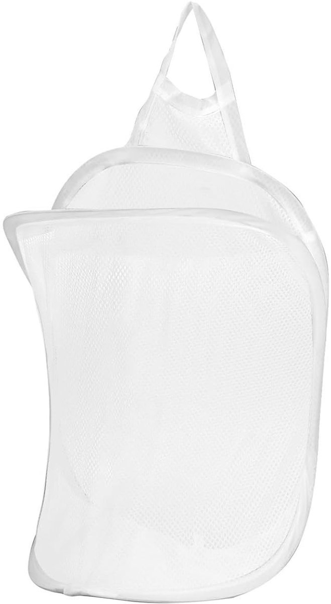 Dailygoods- Wasmand Hangend - Opvouwbare Wasmand - Polyester - Lichtgewicht - Handgrepen - Ademend Mesh - Wascontainer