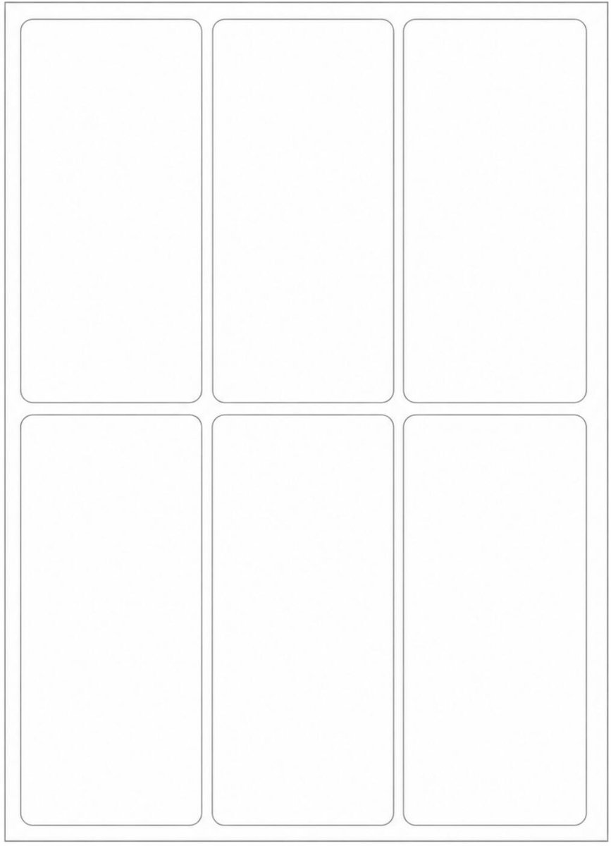 Herma weckpot etiketten - wit - 34 x 67 mm - 144x stickers - krijtbord etiketten / diy etiketten