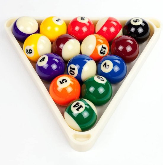 Billiard Ball Racks - Pool Triangle - Spel Organiseren - Duurzaam Plastic - 26.5x26.5cm - Wit Beige — afbeelding 5