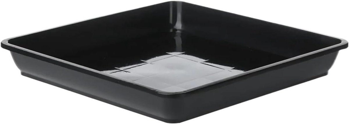Bloempot Schotels - Planten Onderzetters - Overtollig Water Vangen - Effectieve Vocht Bescherming - 6 stuks 30x30cm - Zwart