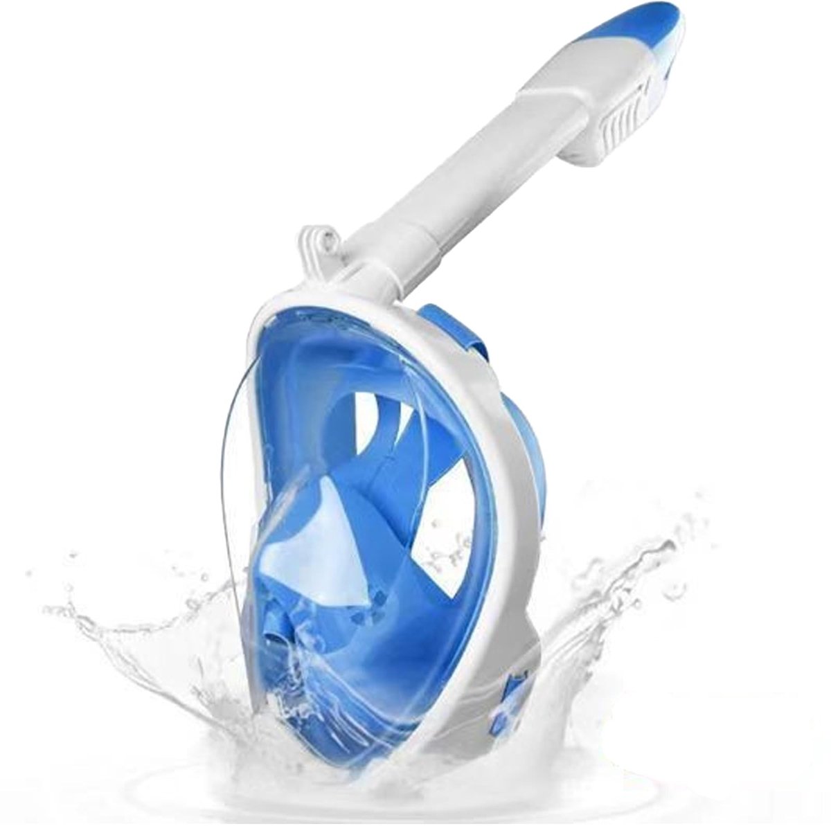 Dailygoods- Duikmasker Volledig Droog - Snorkelset - Opvouwbaar - 180° Kijkhoek - Camerahouder - Silicagel - Snorkelmasker