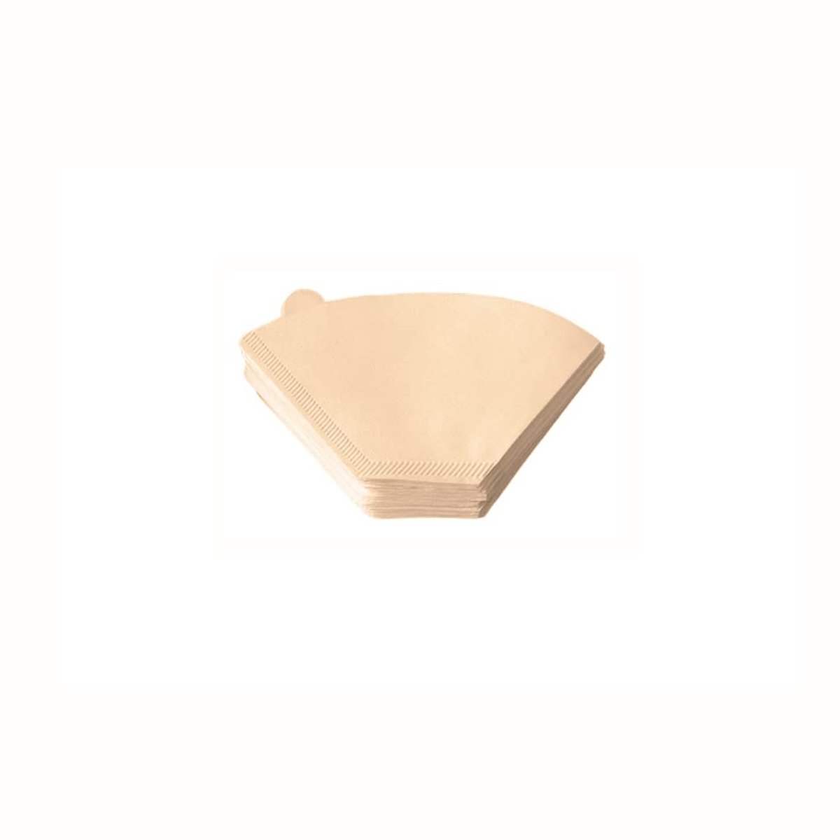 Dailygoods- Koffiefilter 100 Stuks - Geschulpte Koffiefilters - Ongebleekt Papier - Food-Grade Houtpulp - Verbeterde Koffiekwaliteit - U101 Grootte 66*49*64mm - Filterpapier