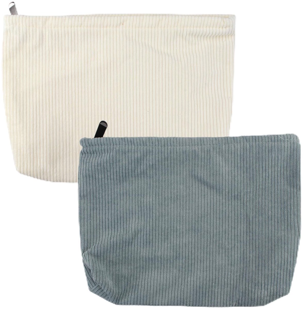 Dailygoods- Make-uptas Klein - Grote Capaciteit - Draagbare Make-uptas - Corduroy/Cosmeticatas - Zacht Canvas - Verstelbaar en Opvouwbaar