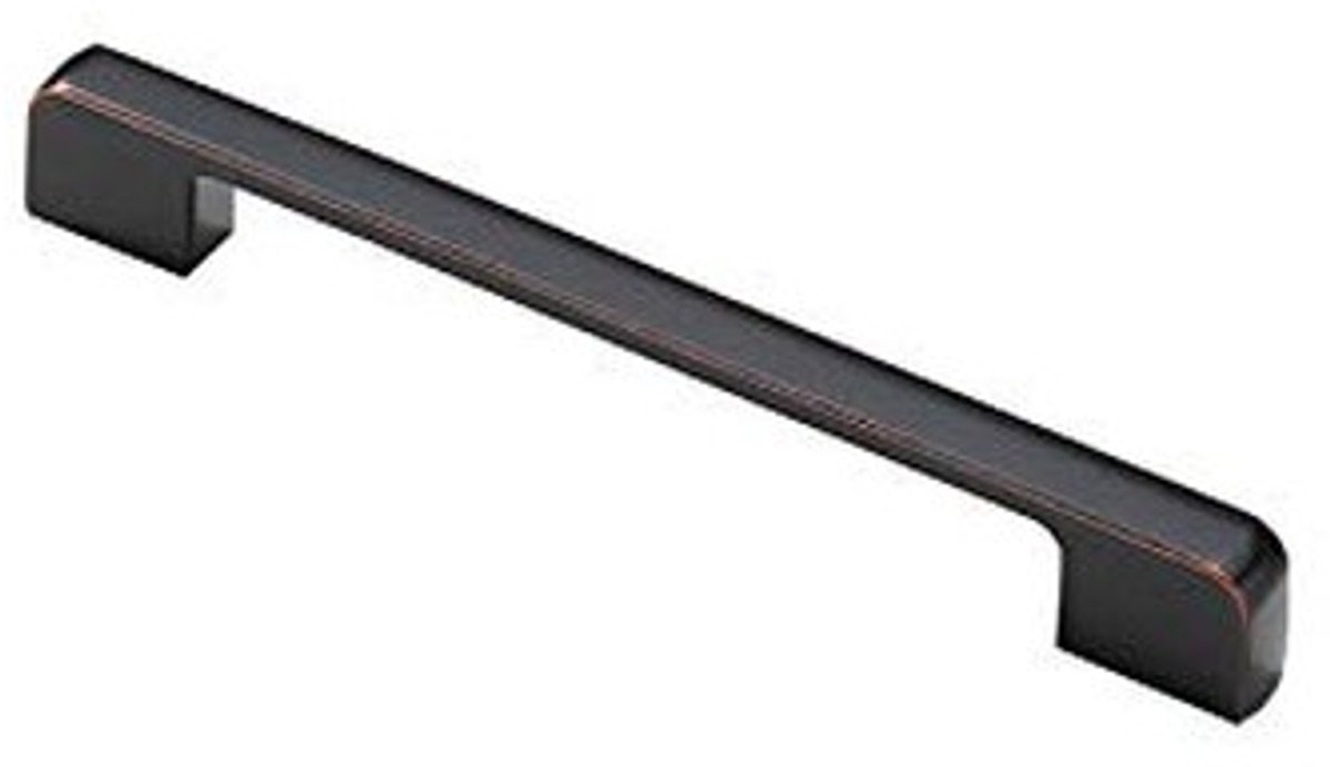 Dailygoods- Trekhandvat Zwart/Rood - Zinklegering - Ergonomisch - Modern - 170mm x 12mm x 23mm - Gatafstand 160mm - Deurgreep