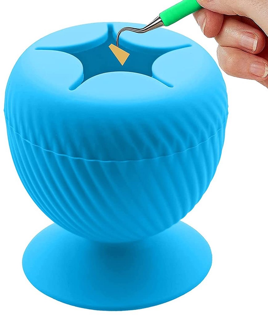 Dailygoods- Vuilnisverzamelaar grote capaciteit - Afvalverzamelaar siliconen - Afvalzakken - Zuignap - Handmatige afvalopslag - Maat 6,5 cm x 7,5 cm - Afvalbak
