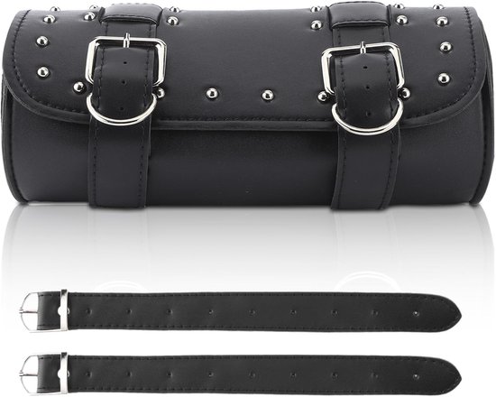 Dailygoods- Motorfiets Tas Waterdicht - PU Leren Vintage Tas - Universele Zadel Tas - Gereedschap Tas - Lichtgewicht - Eenvoudig te Installeren - Saddlebag