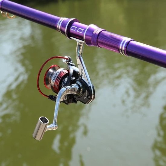 Karper Hengel - Telescopische hengel - Vissen - Super harde actie - 2.15M - Paars — afbeelding 2