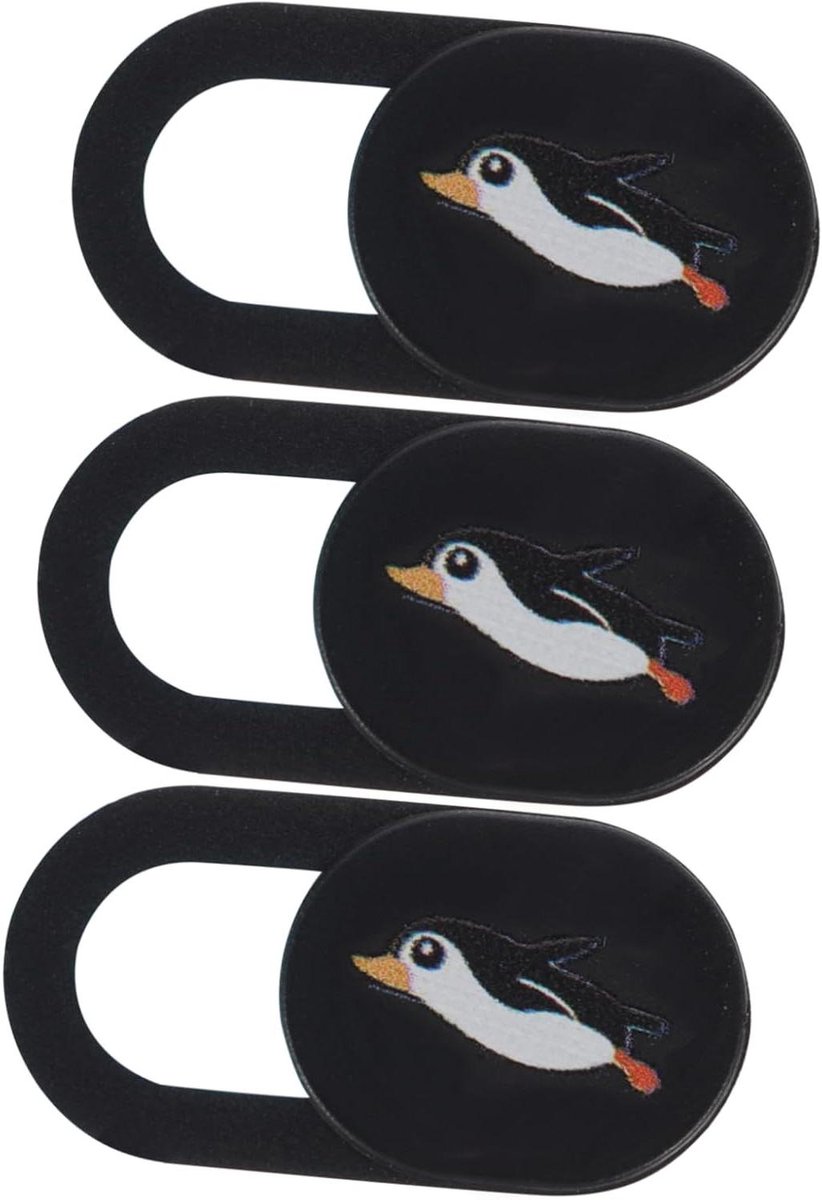 Webcam Covers - Privacy Schermpjes - Digitale Privacy - Ultraslank Schuifbaar - 3 Stuks - Zwart