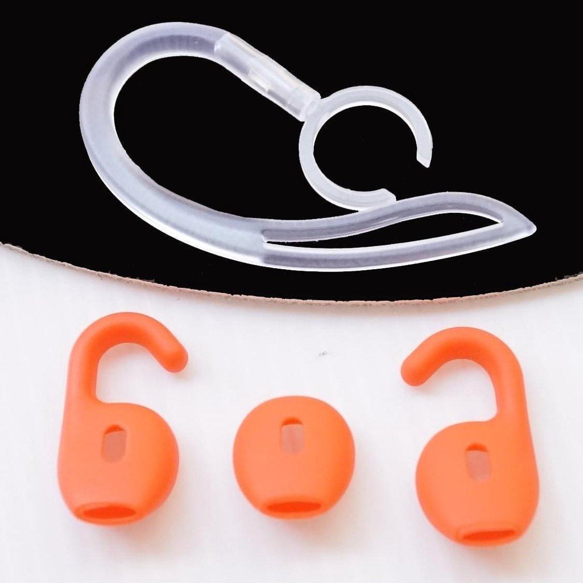 Oorgels Oorlussen - Siliconen Hoezen - Headset Comfort - Ergonomisch Ontwerp - 1 Set - Oranje