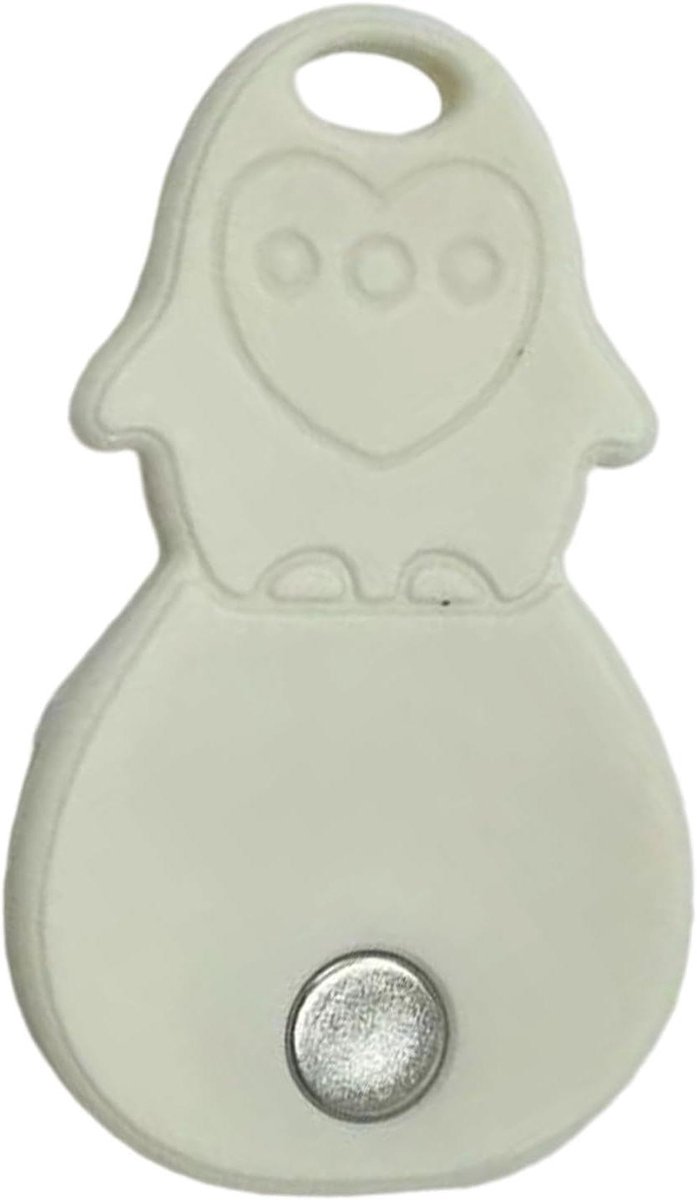 Inmaakpotopener - Potopener Keuken - Glazen Openen - Ergonomische Handgreep - Ca 7 x 4 cm - Wit