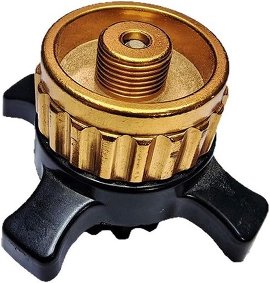 Gasadapter - Kookbenodigdheden - Kamperen Buiten - Snelkoppeling Ventiel - Compact Formaat - Zilver — afbeelding 4