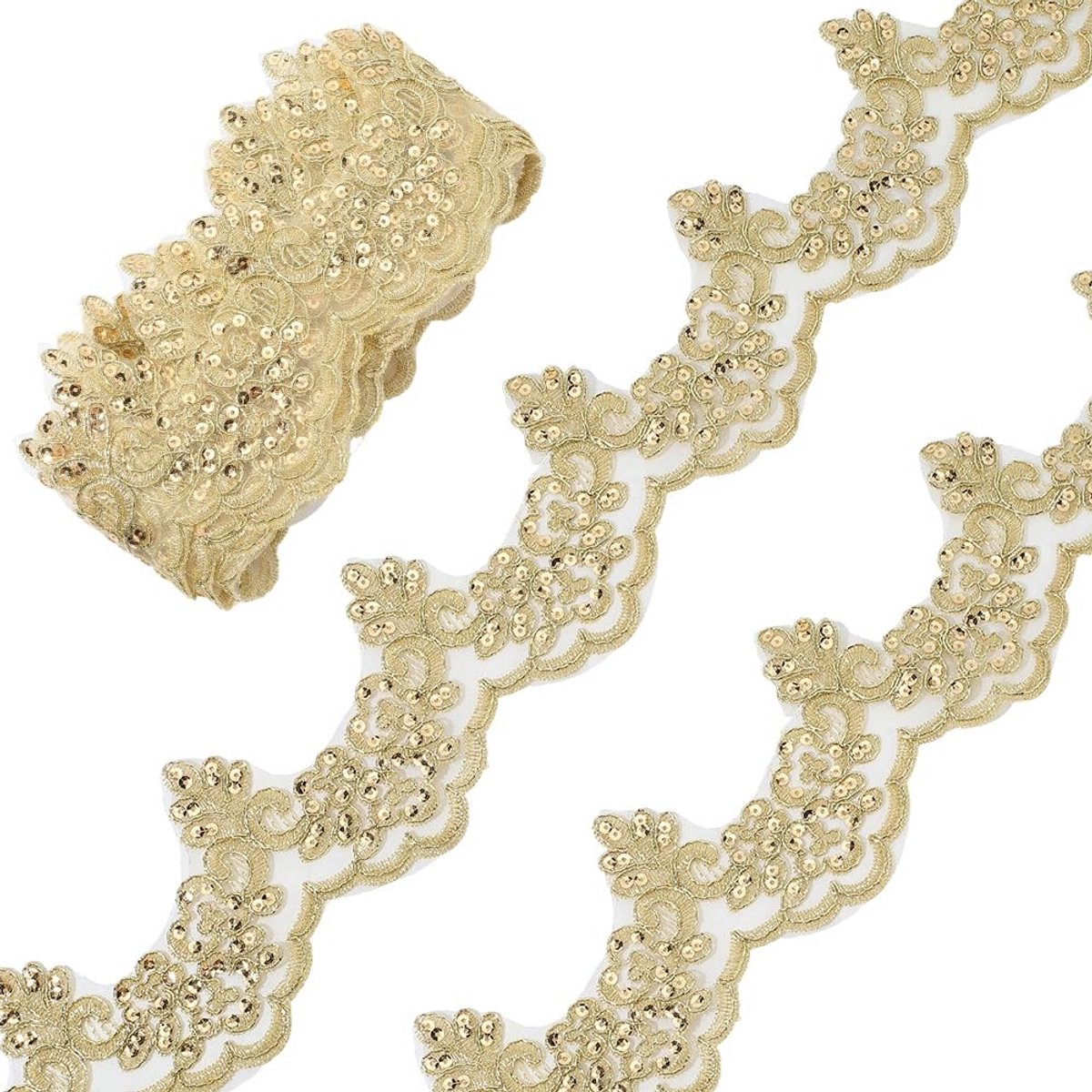 Dailygoods - Metallic Kant Trim voor Naaien en DIY Projecten