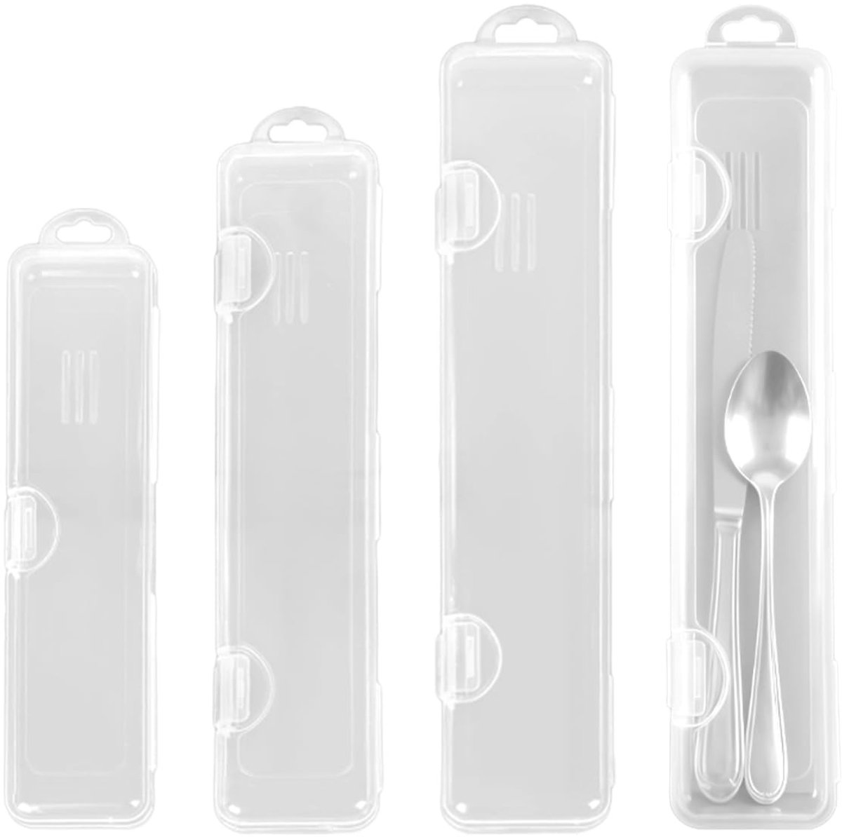 Dailygoods - 3 Stuks Draagbare Besteksdozen voor Onderweg