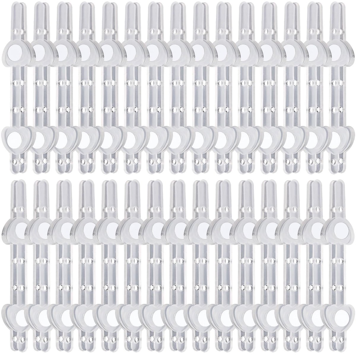 Dailygoods - Set van 15 Transparante Boutonniere Magneten voor Corsages