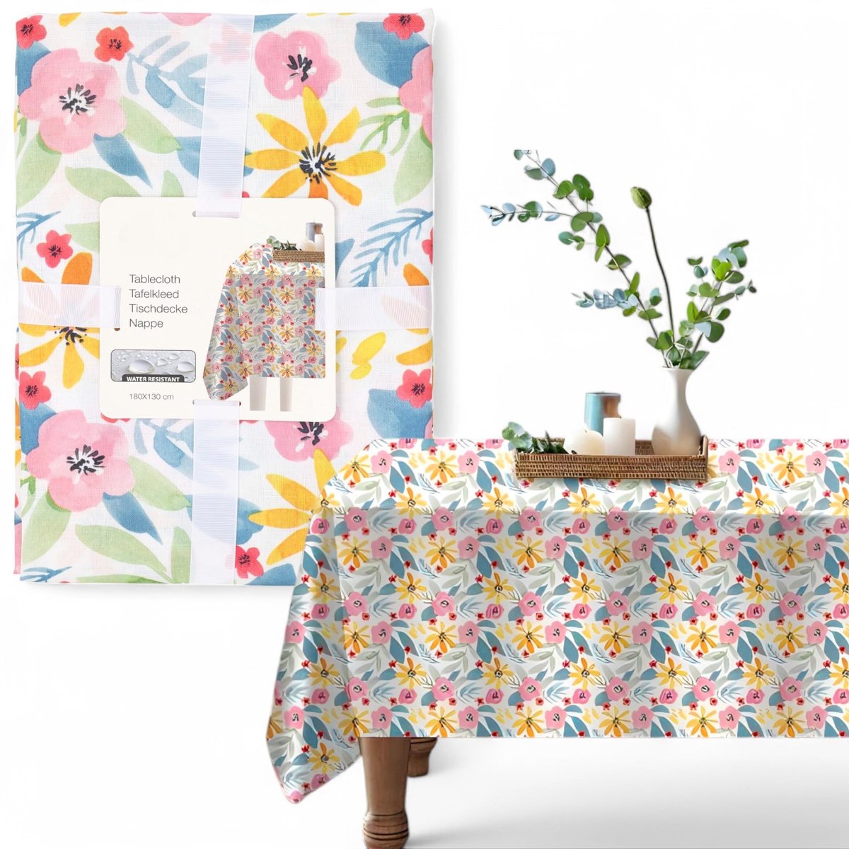 Dailygoods - Afwasbaar Tafelkleed Waterafstotend 180 x 130 cm