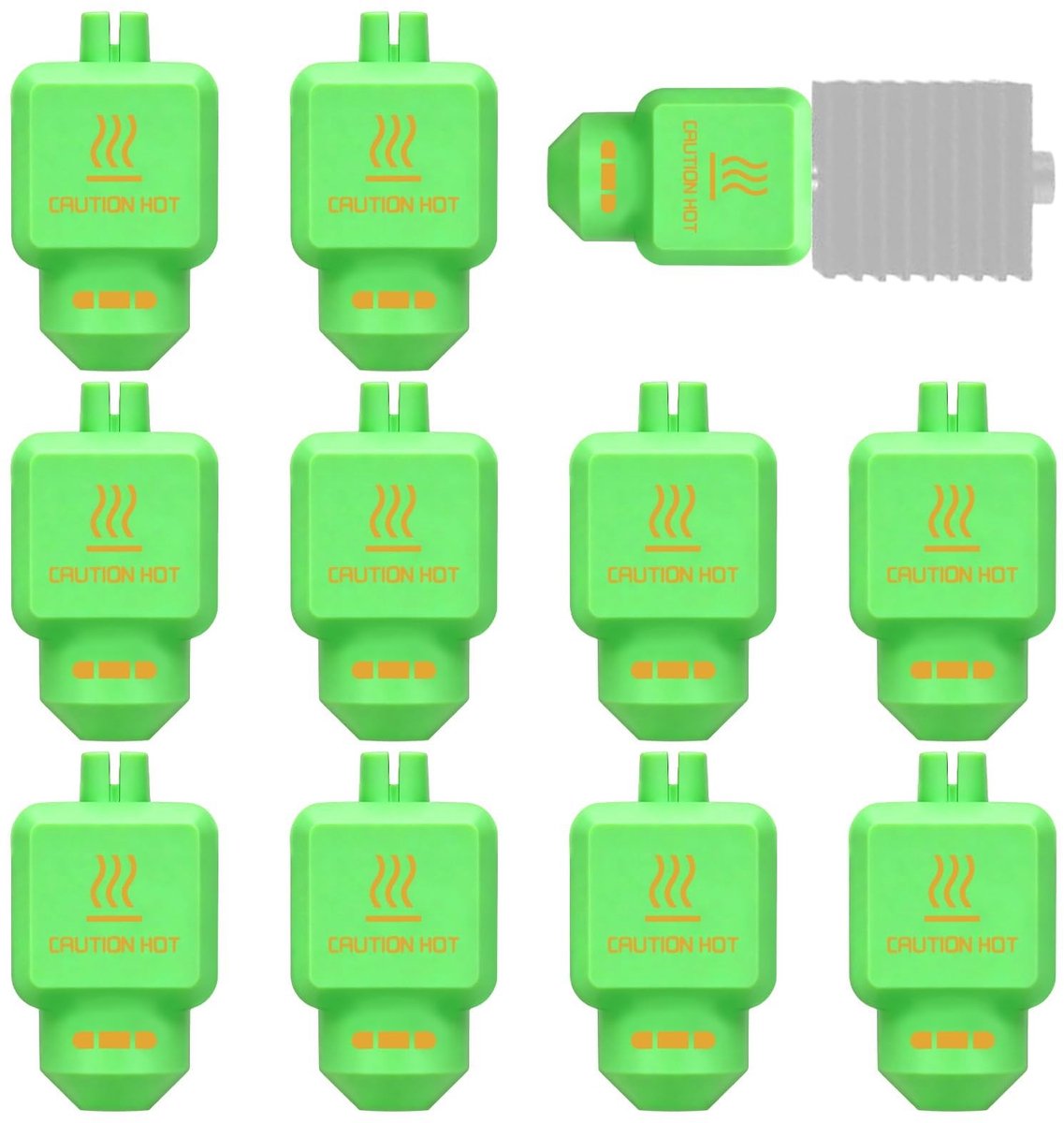 Dailygoods - Set van 10 Hittebestendige Siliconen Hoesjes voor 3D-printer