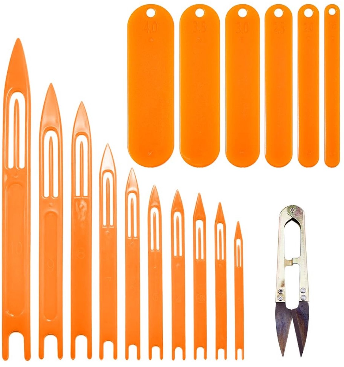 Dailygoods - Visnet Reparatieset met Schaar en Naaldshuttles