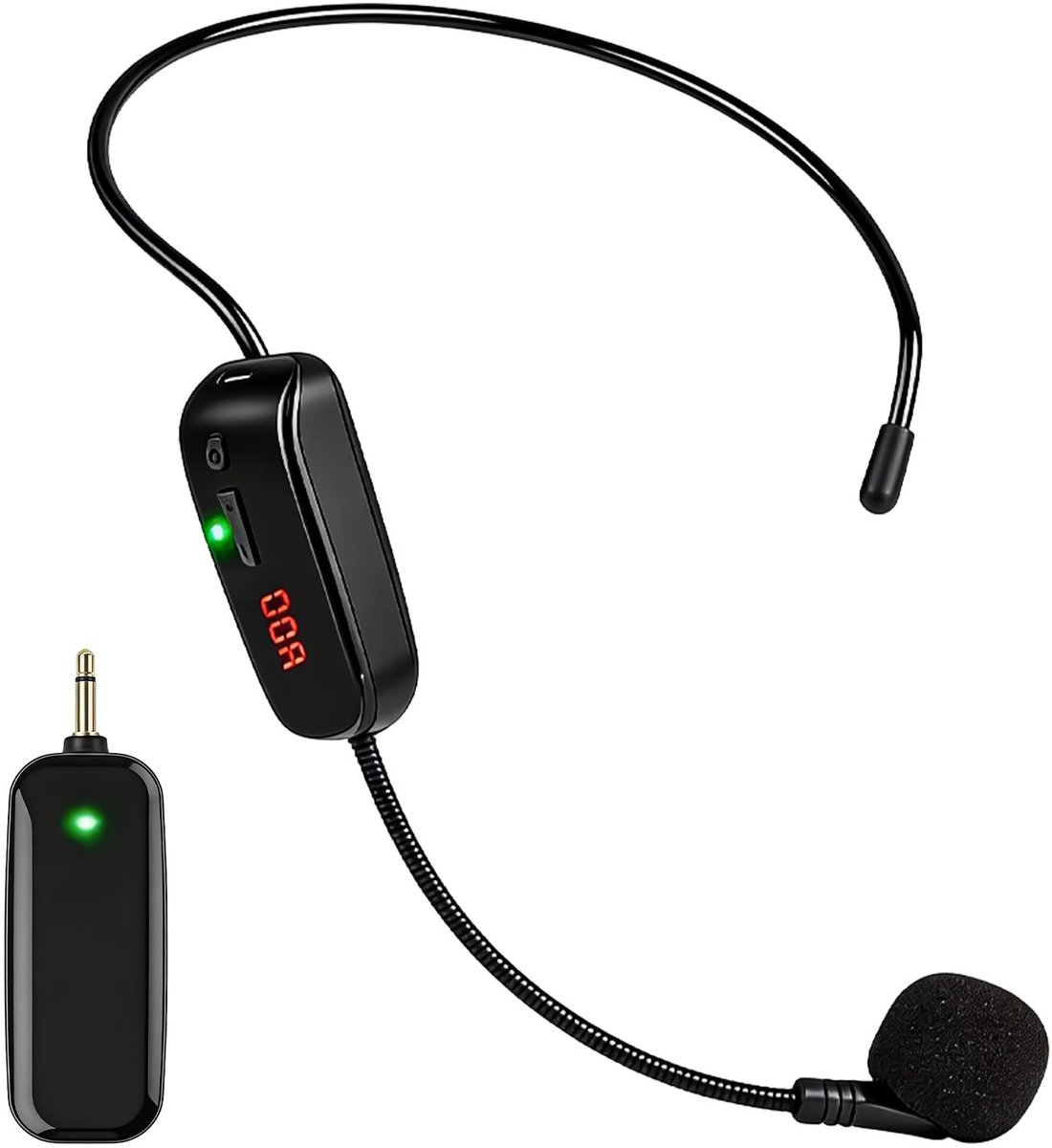 Dailygoods - Draadloze Hoofdmicrofoon met Oplaadbare Batterij
