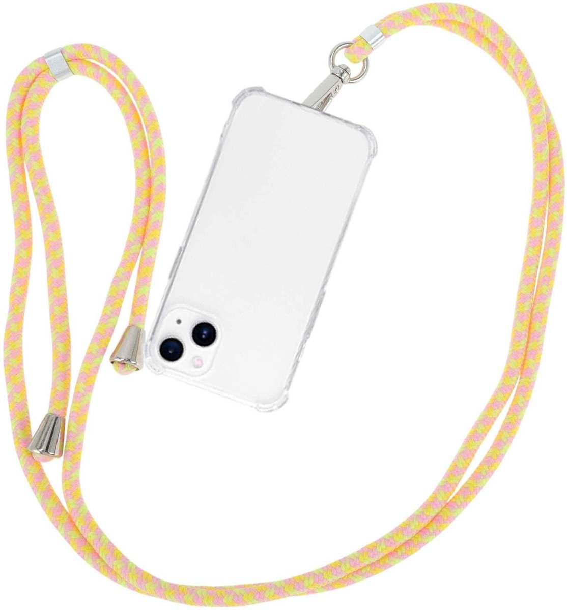 Dailygoods - Telefoonkoord voor Smartphones met Verstelbare Lengte en Stevige Sluiting