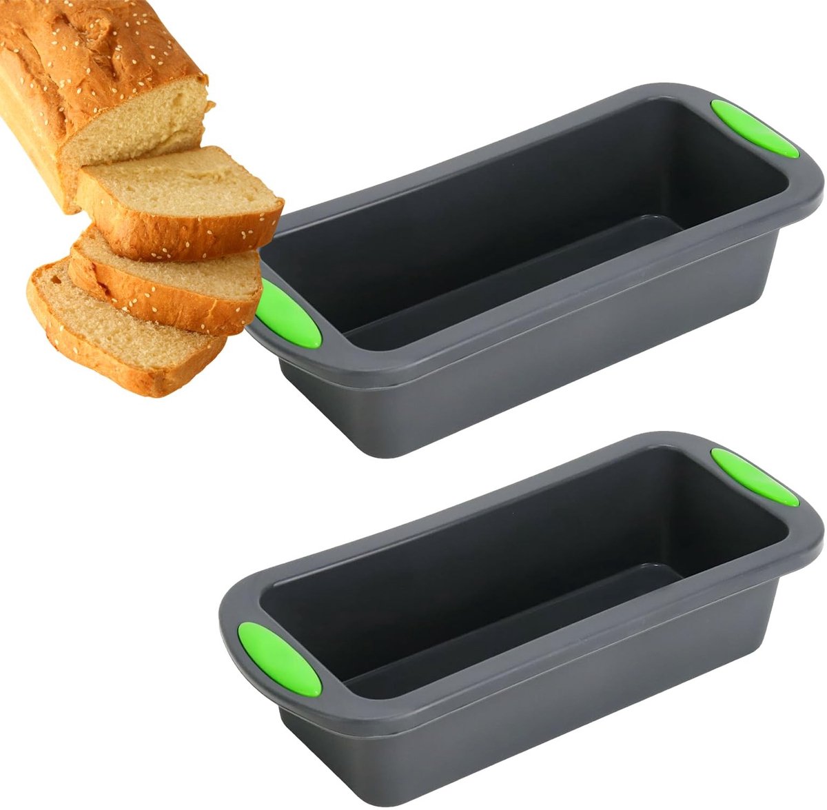 Dailygoods - Siliconen Broodbakvormen Set van 2 Hittebestendige Bakvormen