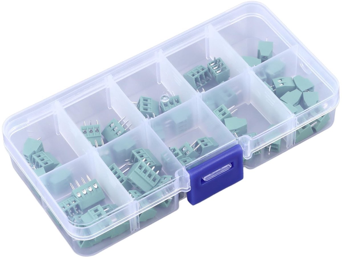 Dailygoods - Klemmenblokconnectorset van 50 Stuks voor Elektronische Projecten