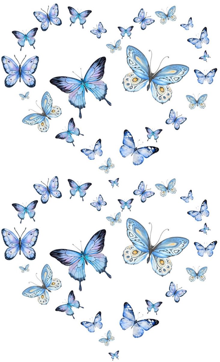 Dailygoods - Set van 2 Heldere Vlinderwandstickers voor Decoratie