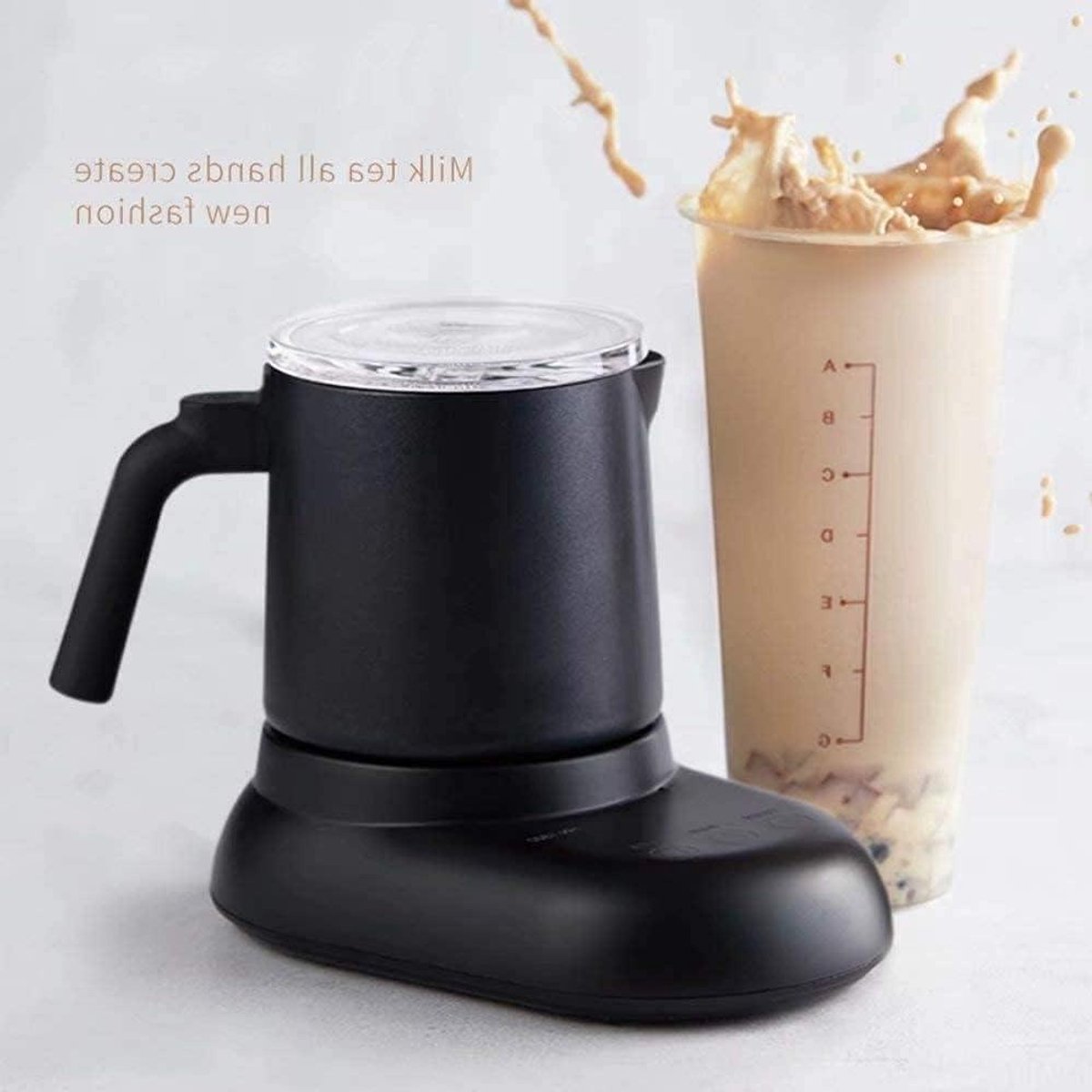 Elektrische Melkopschuimer - Automatische opschuimer - Koffie Drankjes Maken - Stille Werking - 400ML Capaciteit - Zwart